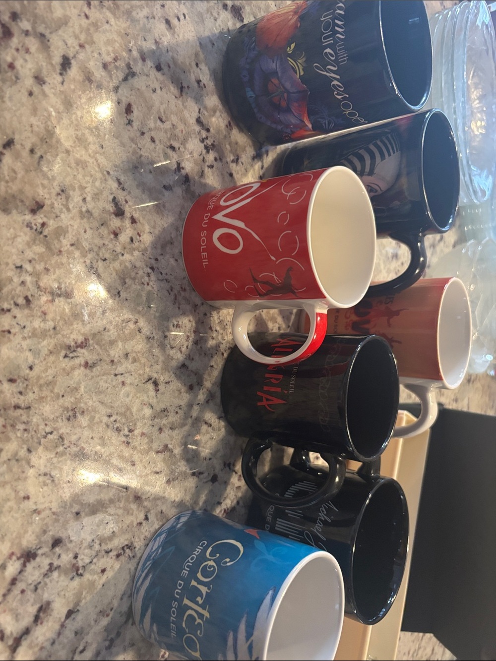 Cirque Du Soleil mugs.  Set of 7